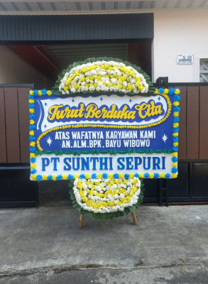 Papan Bunga Duka di Buton Utara